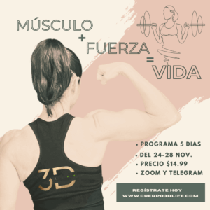 Músculo + Fuerza = Vida